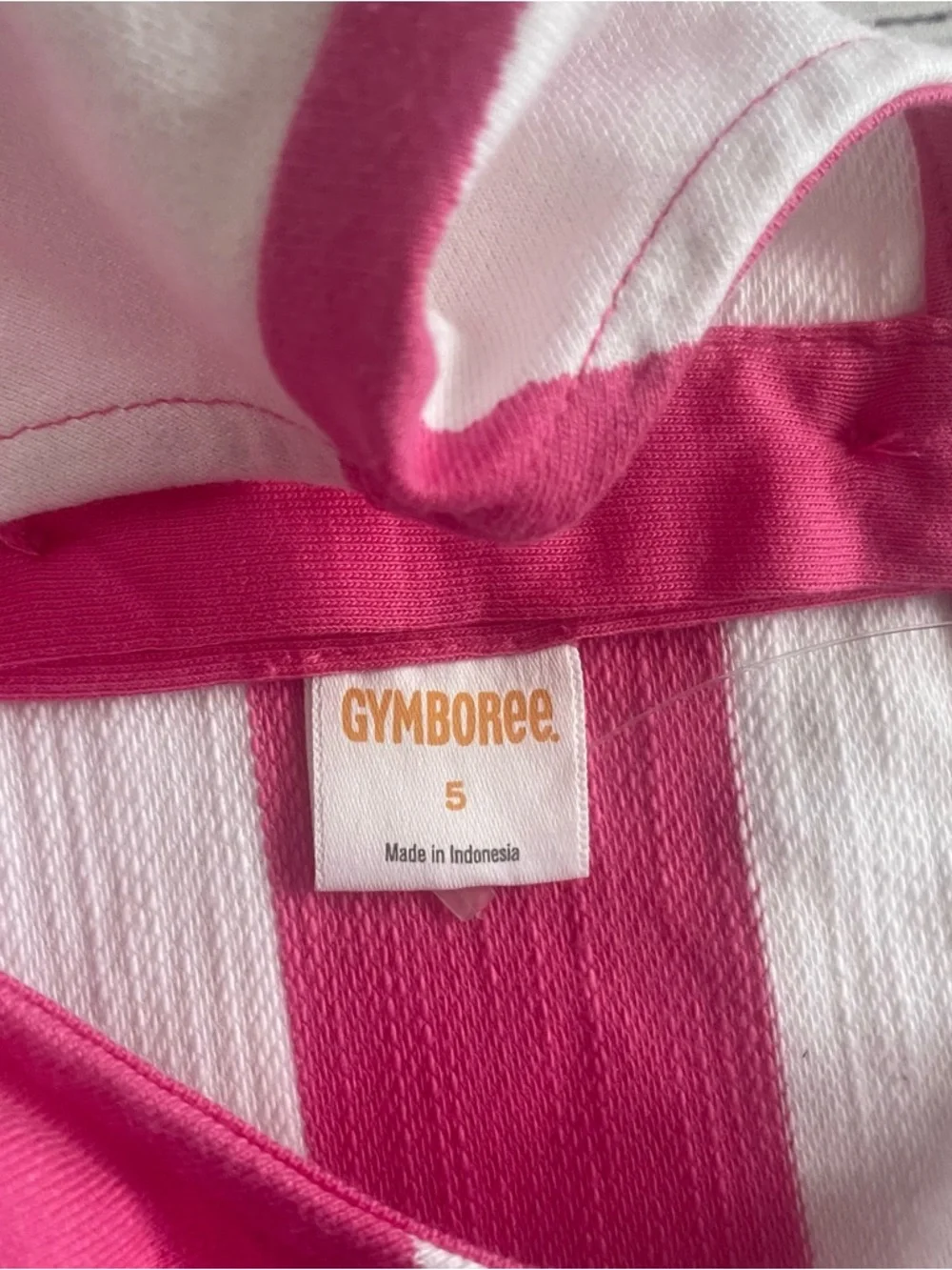 Gymboree Shore to Love Pink Striped Sequin Segull Dress Size 5